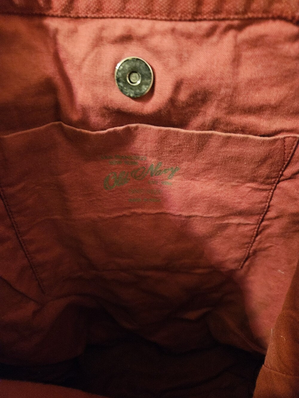 Embroidered Burnt Red Tote Bag with Floral Accents - Picture 3 of 6